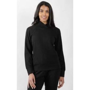 Yogalicious Black Sweatshirt Women's XL Relaxed Fit Midweight Pullover Cowlneck
